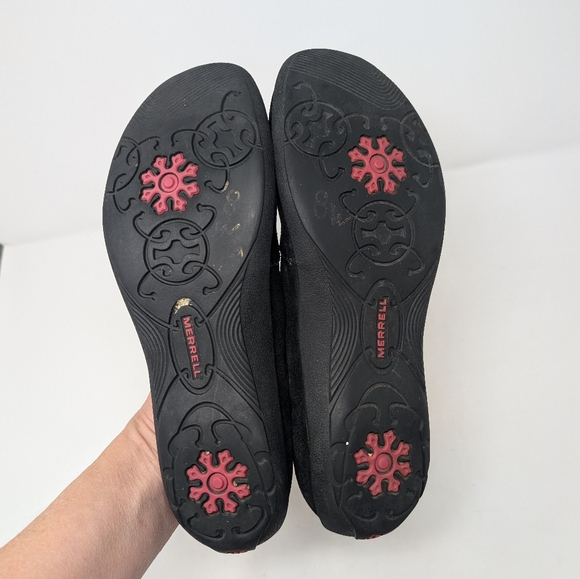 Merrrell Black Suede Ballet Flats Comfort Size 9 - Picture 8 of 8